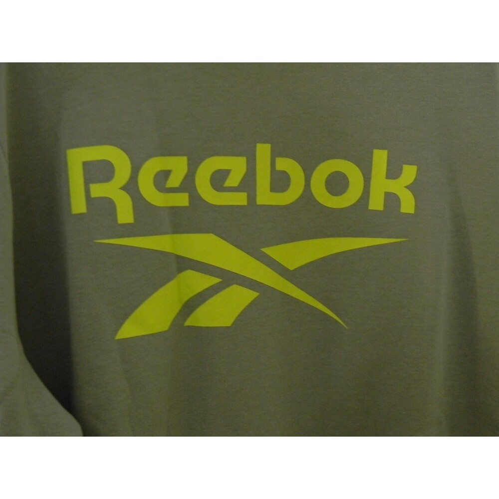 Reebok Spellout Logo Sweatshirt Mens Sz XL Green NWT - Picture 4 of 5